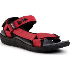 Sandały LEE COOPER - LCWL-20-34-014 Black/Red. Czerwone klapki damskie Lee Cooper, bez wzorów, z tworzywa sztucznego, bez obcasa. Za 89,00 zł.
