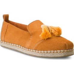 Espadryle TOMS - Deconstructed Alpargata Rope 10011727 Saffron Suede/Tassel. Pomarańczowe espadryle damskie marki Toms, z aplikacjami, ze skóry, bez obcasa, na płaskiej podeszwie. W wyprzedaży za 249,00 zł.