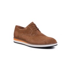 Gino Rossi MPU475-LENNY-01 Camel. Brązowe półbuty męskie Gino Rossi, bez wzorów, ze skóry, bez zapięcia. Za 279,99 zł.