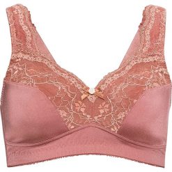 Biustonosz minimizer bez fiszbinów bonprix brązowy cynamonowy - pudrowy. Czerwone biustonosze bonprix, w koronkowe wzory, z koronki. Za 34,99 zł.