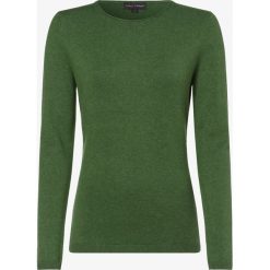 Franco Callegari - Sweter damski z dodatkiem kaszmiru, zielony. Zielone swetry damskie Franco Callegari, l, bez wzorów, z kaszmiru, eleganckie, bez rękawów, bez kaptura. Za 229,95 zł.