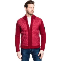 Sweter AROLDO SWTR000153. Czerwone swetry męskie Giacomo Conti, m, bez wzorów, z wełny, sportowe, bez kołnierzyka, bez kaptura. Za 499,00 zł.