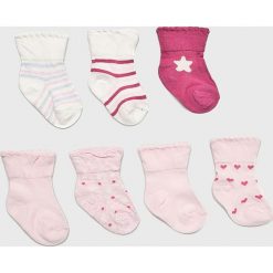 Blukids - Skarpetki dziecięce (7-pack). Różowe skarpetki dziewczęce Blukids, bez wzorów, z elastanu. W wyprzedaży za 26,90 zł.