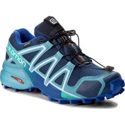 Buty SALOMON - Speedcross 4 Gtx W GORE-TEX 383082 20 G0 Blue Depth/Blue Gum. Niebieskie buty damskie do biegania marki Salomon, z tworzywa sztucznego, salomon speedcross. W wyprzedaży za 399,00 zł.
