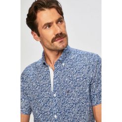 Tommy Hilfiger - Koszula. Niebieskie koszule męskie TOMMY HILFIGER, s, bez wzorów, z bawełny, button down, z krótkim rękawem. Za 389,90 zł.