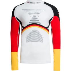 Koszulka X-BIONIC PATRIOT NIEMCY. Białe koszulki męskie X BIONIC, bez wzorów, sportowe, z golfem, bez rękawów. W wyprzedaży za 406,00 zł.