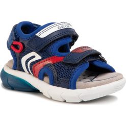 Sandały GEOX - B S.Flexyyper B.B B022UB 0FE14 C0735 Navy/Red. Niebieskie sandały chłopięce Geox, ze skóry ekologicznej, bez zapięcia. Za 259,00 zł.