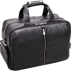 Skórzana torba na laptopa McKlein Avondale 17" czarna - Czarny. Czarne torby na laptopa Mcklein, bez wzorów, biznesowe. Za 930,02 zł.