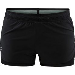 Spodenki Craft Nanoweight Shorts W Czarne. Czarne spodenki sportowe damskie Craft, bez wzorów, z tkaniny, sportowe, do biegania. Za 119,99 zł.