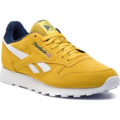 Buty Reebok - Cl Leather Mu DV4252 Urban Yellow/Coll Navy. Żółte buty sportowe męskie Reebok, na co dzień, bez wzorów, ze skóry, eleganckie, bez zapięcia. Za 349,00 zł.