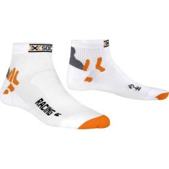 Skarpety X-SOCKS BIKE RACING. Białe skarpetki damskie X SOCKS, bez wzorów. W wyprzedaży za 64,00 zł.