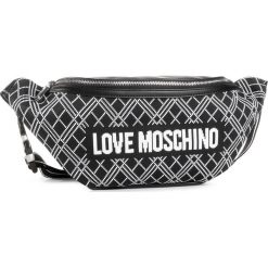 Saszetka nerka LOVE MOSCHINO - JC4077PP1BLL100A Nero. Czarne nerki damskie Love Moschino, bez wzorów, ze skóry ekologicznej, młodzieżowe, bez dodatków. Za 649,00 zł.