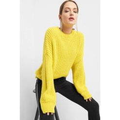 Sweter oversize. Żółte swetry oversize damskie marki Orsay, s, z dzianiny. Za 99,99 zł.