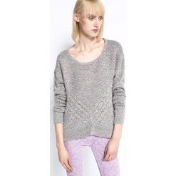 Review - Sweter. Szare swetry damskie Review, s, bez wzorów, z bawełny, z krótkim rękawem, krótkie, bez kaptura. W wyprzedaży za 49,90 zł.