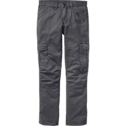 Spodnie bojówki Loose Fit Straight bonprix antracytowy. Szare spodnie męskie bonprix, m, bez wzorów. Za 149,99 zł.