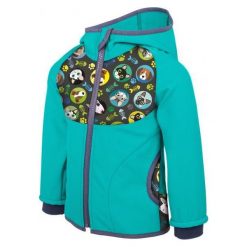 Unuo Kurtka Softshell Chłopięca Kot I Pies 86/92 Zielona. Zielone kurtki chłopięce marki Unuo, z softshellu, eleganckie. Za 135,00 zł.