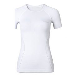 Bluzki, topy, tuniki: Odlo Koszulka damska Shirt s/s crew neck Evolution Warm biała r. S