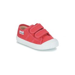 Buty Dziecko Victoria BASKET VELCRO LONA. Różowe trampki dziewczęce Victoria, bez wzorów, bez zapięcia. Za 125,10 zł.