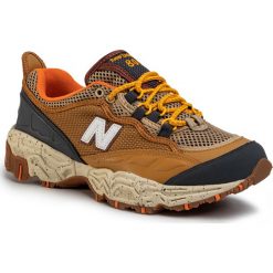 Buty NEW BALANCE - ML801NEC Brązowy. Pomarańczowe półbuty męskie New Balance, na co dzień, bez wzorów, ze skóry ekologicznej, bez zapięcia. Za 399,00 zł.