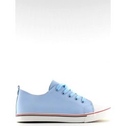 Trampki damskie licowe niebieskie XL01p Blue. Niebieskie trampki i tenisówki damskie ButyModne, bez wzorów, z tkaniny, bez zapięcia. W wyprzedaży za 73,81 zł.