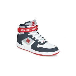 Buty DC Shoes PENSFORD M SHOE WNR. Białe trampki męskie marki DC Shoes, bez wzorów, bez zapięcia. Za 439,00 zł.