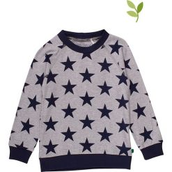 Bluza w kolorze szarym. Szare bluzy niemowlęce Fred's World by GREEN COTTON, bez wzorów, z bawełny, bez rękawów, bez kaptura. W wyprzedaży za 95,95 zł.