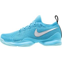 Buty sportowe damskie: Nike Performance AIR ZOOM ULTRA REACT HC Obuwie multicourt light blue fury/metallic silver