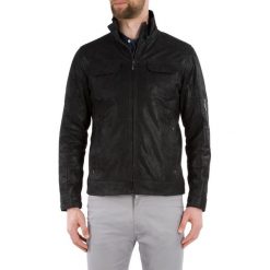 Kurtka męska. Czarne kurtki męskie Wittchen, s, bez wzorów, ze skóry, eleganckie, bez kaptura. W wyprzedaży za 449,90 zł.