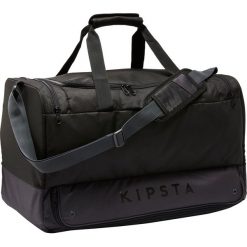 TORBA SPORTOWA Hardcase 75 litrów. Czarne torby męskie sportowe KIPSTA, bez wzorów, z poliesteru, sportowe. Za 99,99 zł.