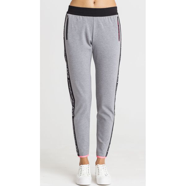 SPODNIE DRESOWE EA7 Emporio Armani. Szare spodnie damskie EA7 Emporio Armani, s, z dresówki. Za 299,00 zł.