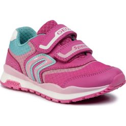 Sneakersy GEOX - J Pavel G. A J928CA 01454 C8230 M Fuchsia/Pink. Różowe półbuty dziewczęce Geox, na rzepy. W wyprzedaży za 189,00 zł.