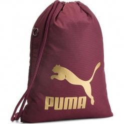 Plecak PUMA - Originals Gym Sack 074812 11 Fig/Gold. Czerwone plecaki męskie Puma, z materiału. Za 79,00 zł.