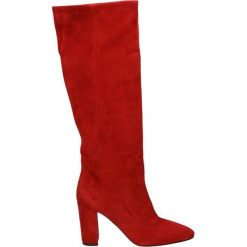 Kozaki - 02511 CAM RED. Czerwone buty zimowe damskie Venezia, ze skóry. Za 639,00 zł.