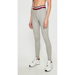 Tommy Hilfiger - Legginsy. Szare spodnie damskie TOMMY HILFIGER, s, bez wzorów, z elastanu. W wyprzedaży za 199,90 zł.