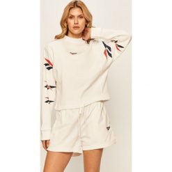 Reebok Classic - Bluza. Białe bluzy damskie Reebok Classic, s, z nadrukiem, z elastanu, bez rękawów, bez kaptura. W wyprzedaży za 149,90 zł.