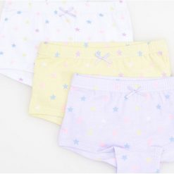 Bielizna dziewczęca: 3 pack majtek – Żółty