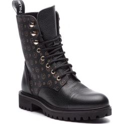 Trapery POLLINI - TA21023G06Q1100A Tapiro/Vit.Bott.Nero. Czarne buty zimowe damskie Pollini, ze skóry ekologicznej. Za 1009,00 zł.