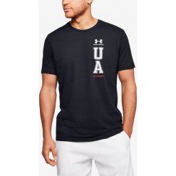 Under Armour Vertical Koszulka Czarny. Czarne podkoszulki męskie Under Armour, s, bez wzorów, z bawełny, z krótkim rękawem. Za 119,95 zł.