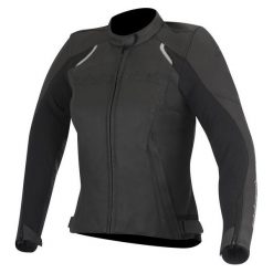 Kurtka skóra naturalna ALPINESTARS STELLA DEVON kolor czarny, rozmiar 50. Czarne kurtki sportowe damskie Alpinestars, w paski, ze skóry, bez kaptura. W wyprzedaży za 1199,00 zł.