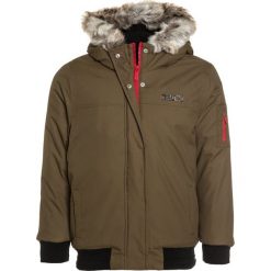 Bench HOODED BOMBER Kurtka zimowa khaki. Brązowe kurtki męskie Bench, na zimę, z nylonu. W wyprzedaży za 377,10 zł.