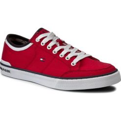 Tenisówki TOMMY HILFIGER - Harrington 5D2 FM0FM00543 Tango Red 611. Czerwone trampki męskie TOMMY HILFIGER, bez wzorów, z gumy, eleganckie, bez zapięcia. Za 299,00 zł.