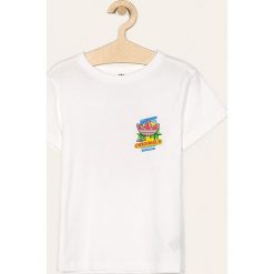 Adidas Originals - T-shirt dziecięcy 128-176 cm. Białe t-shirty chłopięce adidas Originals, z nadrukiem, z bawełny, bez rękawów. W wyprzedaży za 59,90 zł.
