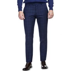 Spodnie Z MARCUS GDGE800007. Niebieskie spodnie męskie Giacomo Conti, s, w kratkę, z poliesteru, eleganckie. Za 399,00 zł.