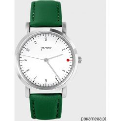 Zegarek - Simple, biały - zielony, skórzany. Białe zegarki damskie Pakamera. Za 139,00 zł.