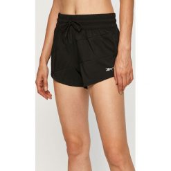 Reebok - Szorty. Czarne spodenki sportowe damskie Reebok, s, bez wzorów, z poliesteru, sportowe. Za 119,90 zł.