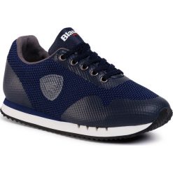 Sneakersy BLAUER - S0DASH01/MES S Navy. Niebieskie trampki chłopięce Blauer, bez wzorów, ze skóry ekologicznej, na sznurówki. Za 299,00 zł.