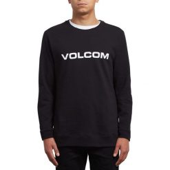 Bluza z okrągłym dekoltem. Czarne bluzy męskie rozpinane marki Volcom, l, z bawełny, z długim rękawem, długie. Za 214,58 zł.