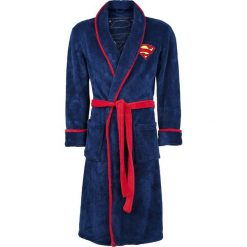 Superman Logo Szlafrok niebieski. Niebieskie szlafroki męskie marki Superman, z motywem z bajki. Za 164,90 zł.
