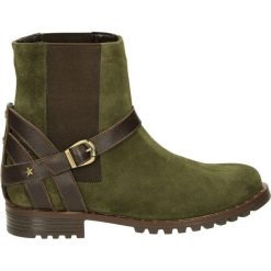 Botki - C30312 COM KH. Zielone botki damskie marki Venezia, ze skóry. Za 199,00 zł.
