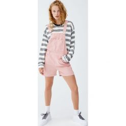 Krótka koszulka w paski. Szare t-shirty damskie Pull&Bear, w paski. Za 69,90 zł.